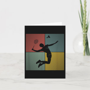 Badminton-Spieler Spiel Federball Badminton  Karte