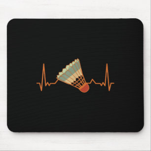 Badminton-Spieler-Spiel Shuttle Funny Vintag Badmi Mousepad