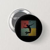 Badminton-Spieler-Spielhütte Badminton 2 Button (Vorne & Hinten)