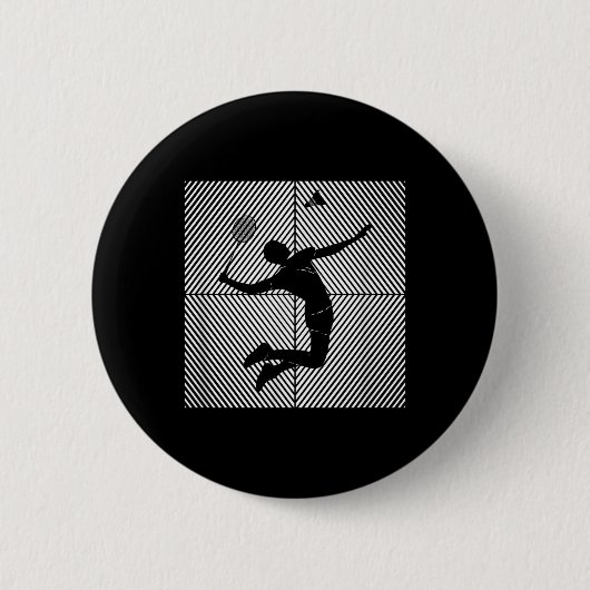 Badminton-Spieler-Spielhütte Badminton Button (Vorderseite)