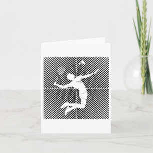 Badminton-Spieler-Spielhütte Badminton Karte