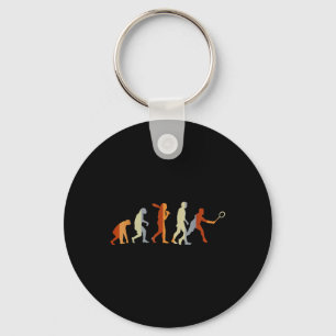 Badminton-Spieler Sport-Geschenk Evolution Badmint Schlüsselanhänger