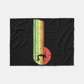Badminton-Spieler Vintag Geburtstagshütte Badminto Fleecedecke (Vorderseite (Horizontal))