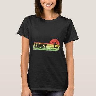 Badminton-Spieler Vintage 1967 Geburtstag Shuttle T-Shirt