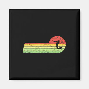Badminton-Spieler Vintage Geburtstag Shuttle Badmi Magnet