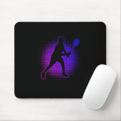 Badminton-Spielerin Badminton Damen Squash Federba Mousepad (Mit Mouse)