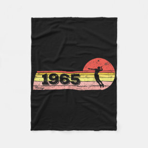Badminton-Spielerin Geboren 1965 Geburtstag Vintag Fleecedecke