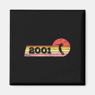 Badminton-Spielerin Geboren 2001 Geburtstag Vintag Magnet