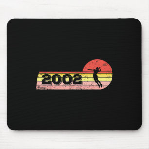 Badminton-Spielerin Geboren 2002 Geburtstag Vintag Mousepad
