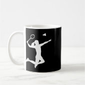 Badminton-Spielerin Kaffeetasse (Links)
