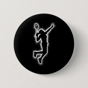 Badminton-Spielerin Shuttle Mädchen Kinder Badmint Button