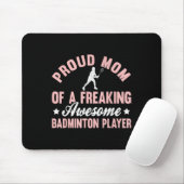 Badminton-Spielerin Shuttle-Mutter Mousepad (Mit Mouse)