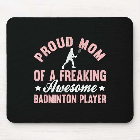 Badminton-Spielerin Shuttle-Mutter Mousepad (Vorne)
