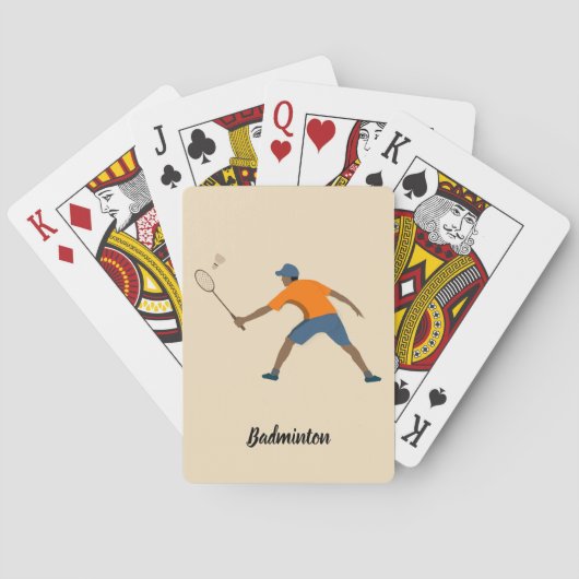 Badminton Spielkarten (Rückseite)