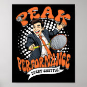 Badminton Spitzenleistung Jeder Federball  Poster (Vorne)