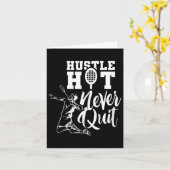 Badminton Sport Player Shuttle Lover Karte (Gelbe Blume)