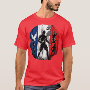 Badminton Sport Vintage Evolution Badminton T-Shirt