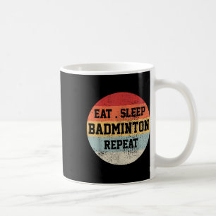 Badminton-Sportler Retro Vintage Lustiges Geschenk Kaffeetasse