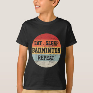 Badminton-Sportler Retro Vintage Lustiges Geschenk T-Shirt