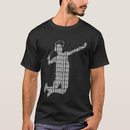 Badminton Sports Hobby Player Shuttlecock T-Shirt (Vorderseite)