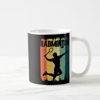 Badminton Sports Retro Vintag Badminton Player Kaffeetasse