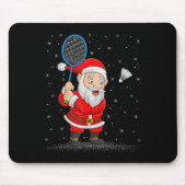Badminton Sports Santa Claus Playing Badminton Chr Mousepad
