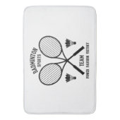 Badminton Sports Team Badematte (Vorderseite Vertikal)
