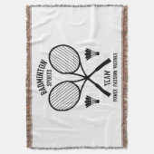 Badminton Sports Team Decke (Vorderseite Vertikal)