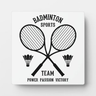 Badminton Sports Team Fotoplatte