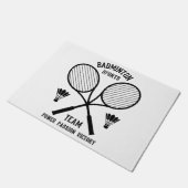 Badminton Sports Team Fußmatte (Schrägansicht)