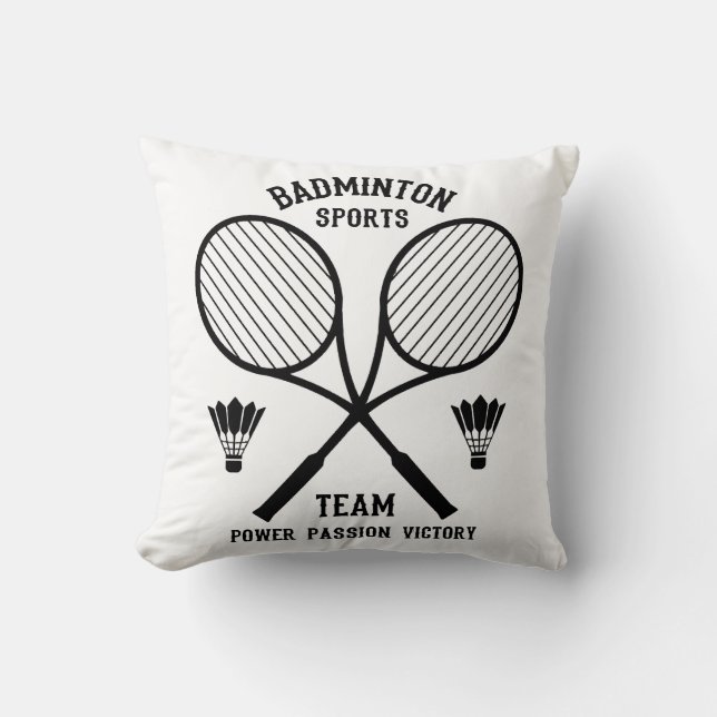 Badminton Sports Team Kissen (Vorderseite)