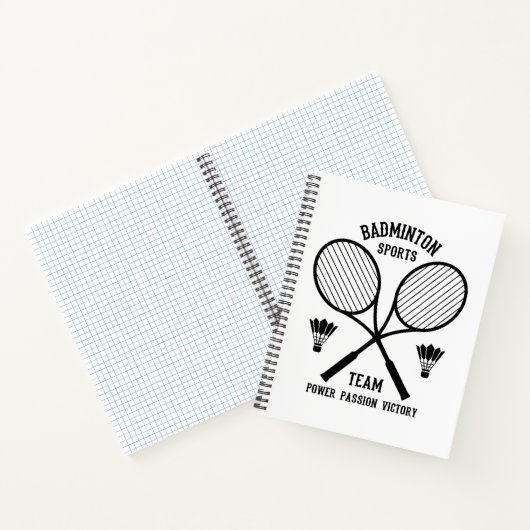 Badminton Sports Team Notizblock (Innenseite)