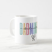 Badminton Sporty & Stylish Kaffeetasse (Vorderseite Links)