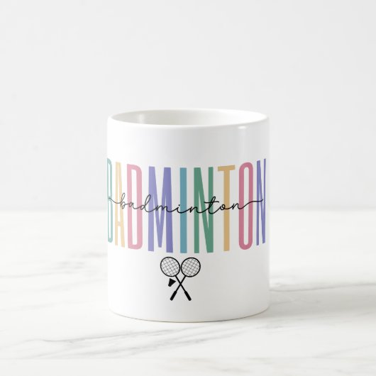 Badminton Sporty & Stylish Kaffeetasse (Mittel)