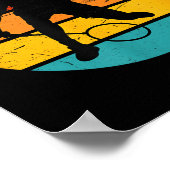 Badminton Squash Shuttle Damen Badminton Spielerin Poster (Ecke)