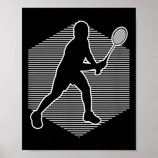 Badminton Squash Womens Shuttle Men Poster (Vorne)