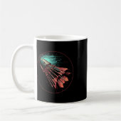 Badminton Steampunk Shuttle Player Kaffeetasse (Links)