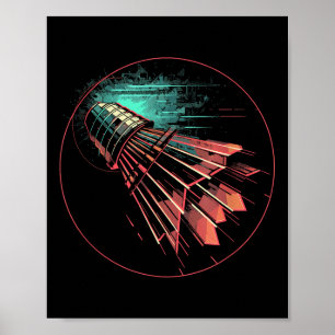 Badminton-Steampunk-Shuttle-Spieler Poster
