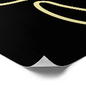 Badminton Stick Man – Shuttle Gift Idea  Poster (Ecke)