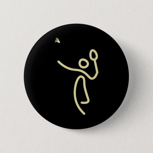 Badminton Stockmann – Federball-Geschenkidee Button (Vorderseite)