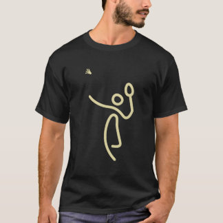 Badminton Strichmännchen Badminton T-Shirt