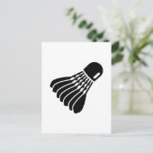 Badminton-Symbol Postkarte (Stehend Vorderseite)