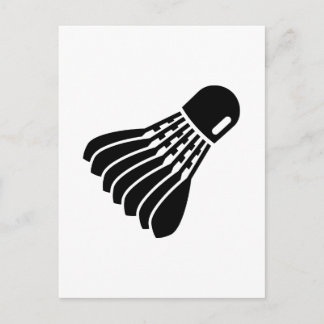 Badminton-Symbol Postkarte