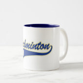 Badminton-Tasse Zweifarbige Tasse (VorderseiteRechts)