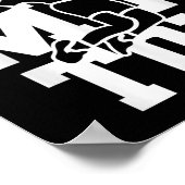 Badminton Team Shuttle Player Coach  Poster (Ecke)