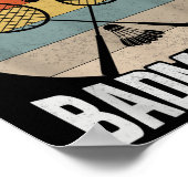 Badminton Teenager - nicht schlecht im Energiespar Poster (Ecke)