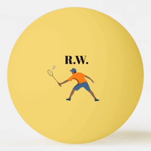 Badminton Tischtennisball (Vorderseite)