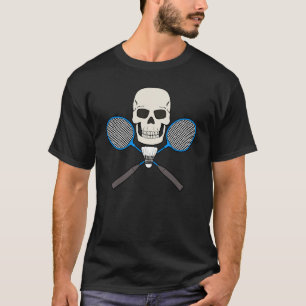 BADMINTON TOTENKOPF Jolly Roger T-Shirt Design