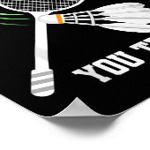 Badminton-Trainer Kein Weinen Shuttle Badminton-Sp Poster (Ecke)