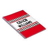 Badminton-Trainer - personalisiert Notizblock (Rechte Seite)